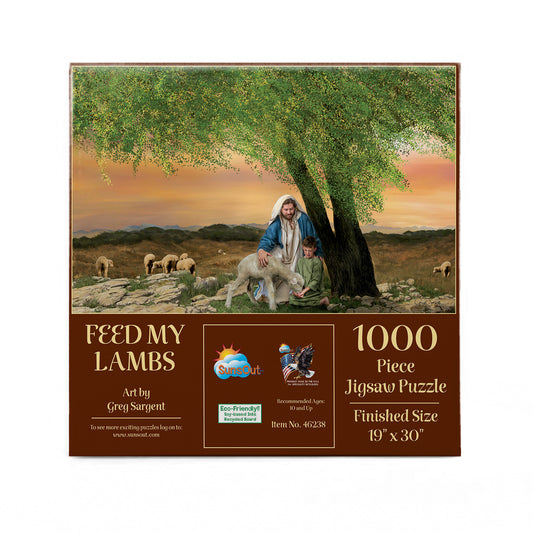 Feed My Lambs 1000 pc  Jigsaw Puzzle 46238