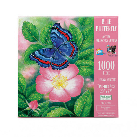 Blue Butterfly 1000 pc  Jigsaw Puzzle 48218
