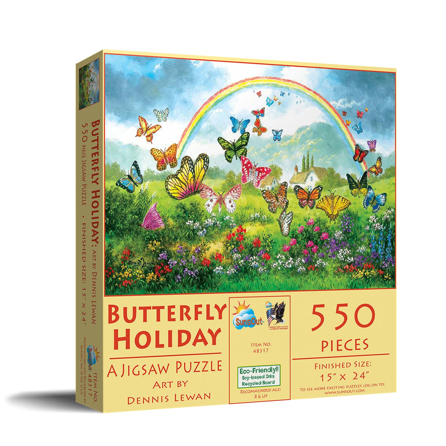 Butterfly Holiday 550 pc  Jigsaw Puzzle 48317