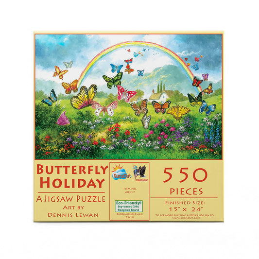 Butterfly Holiday 550 pc  Jigsaw Puzzle 48317