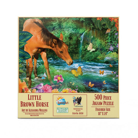 Little Brown Horse 500 pc  Jigsaw Puzzle 48450