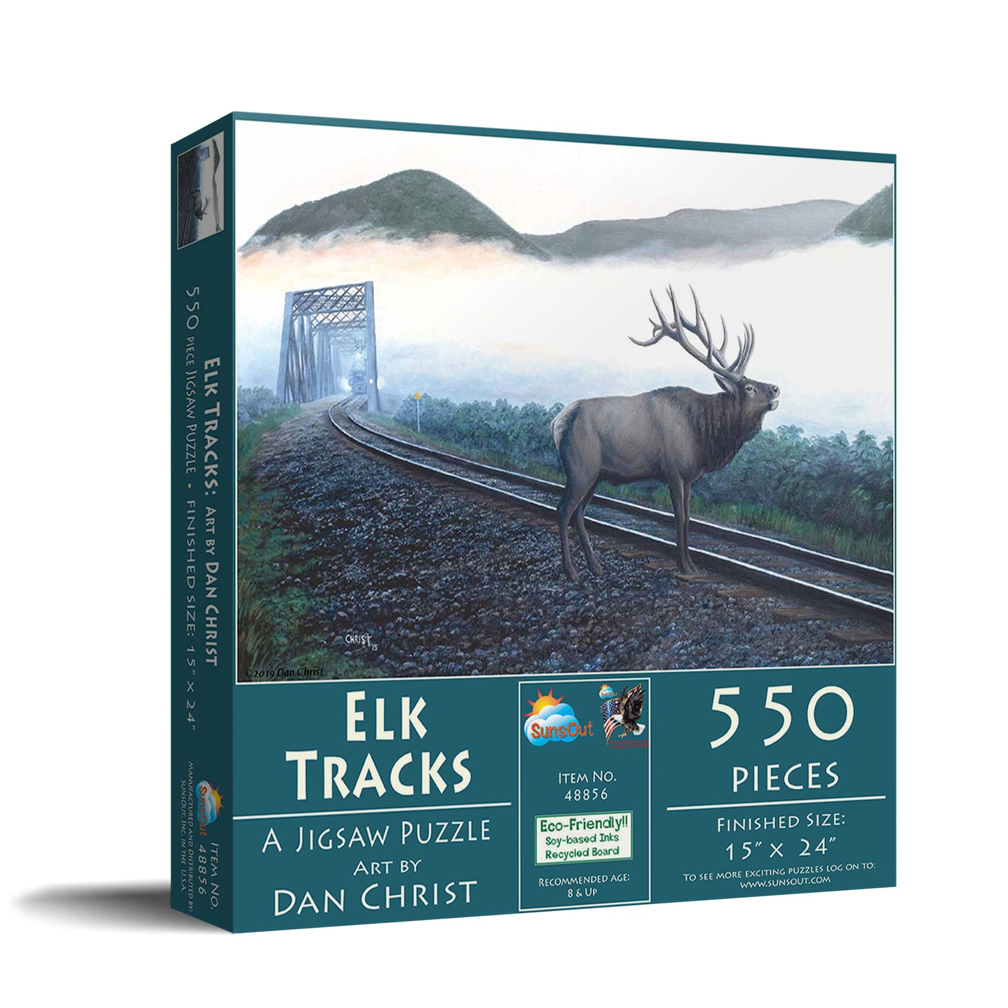 Elk Tracks 550 pc  Jigsaw Puzzle 48856