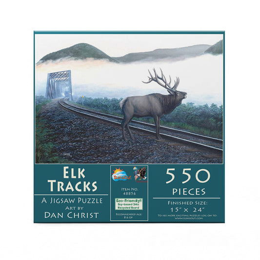 Elk Tracks 550 pc  Jigsaw Puzzle 48856