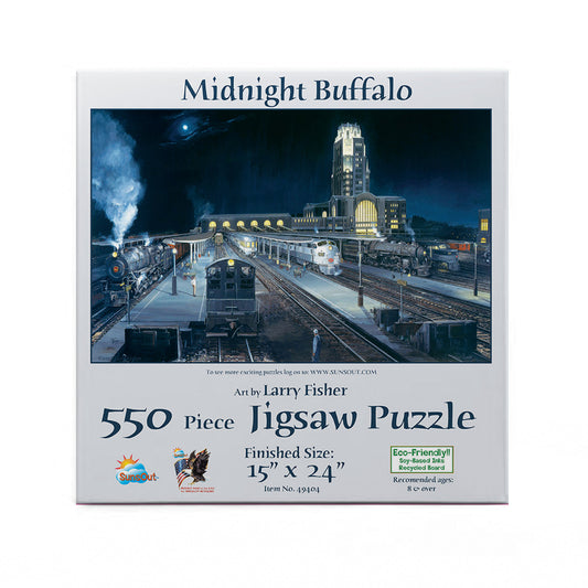 Midnight Buffalo 550 pc  Jigsaw Puzzle 49404