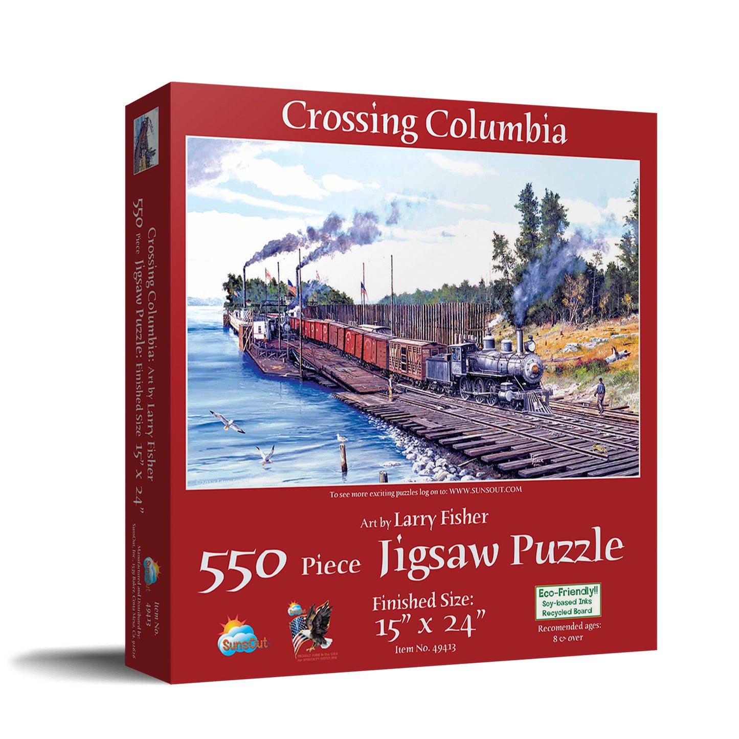 Crossing Columbia 550 pc  Jigsaw Puzzle 49413