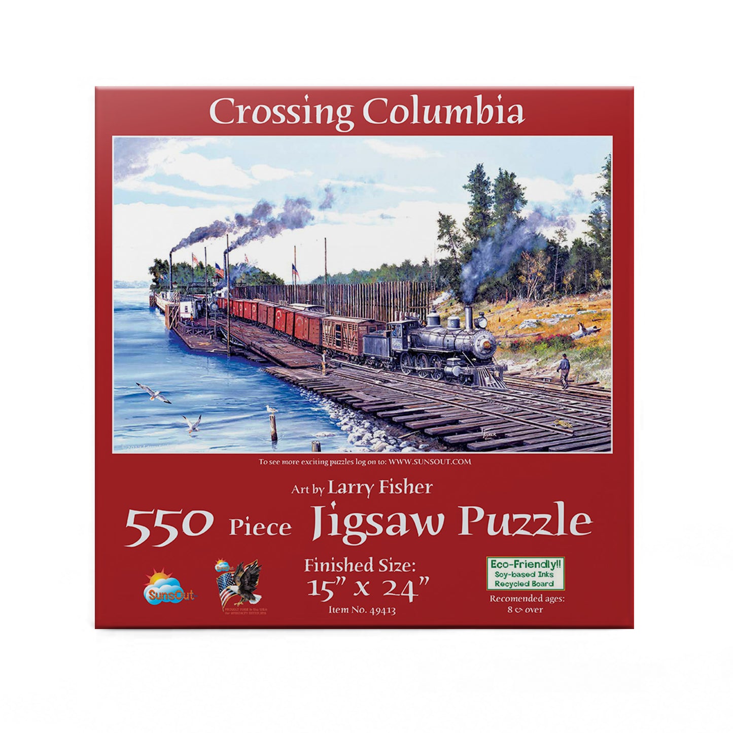 Crossing Columbia 550 pc  Jigsaw Puzzle 49413