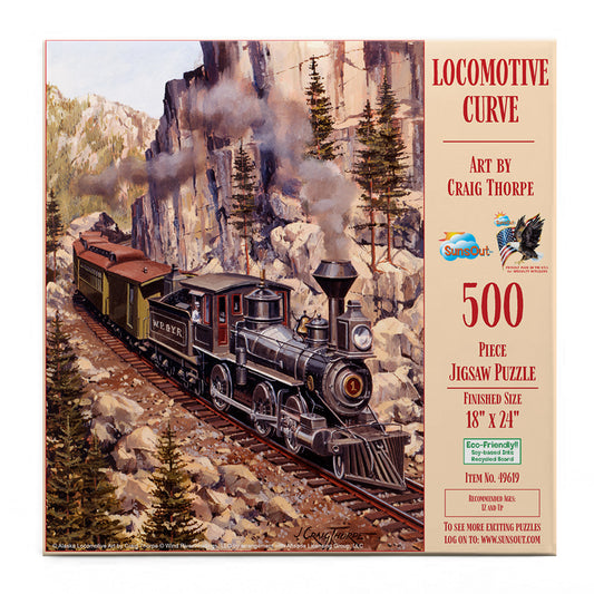 Locomotive Curve 500 pc  Jigsaw Puzzle 49619