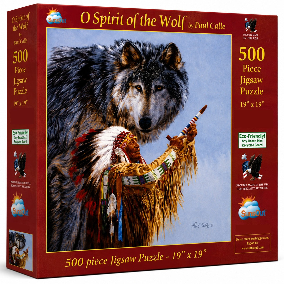 O Spirit of the Wolf 500 pc  Jigsaw Puzzle 49718