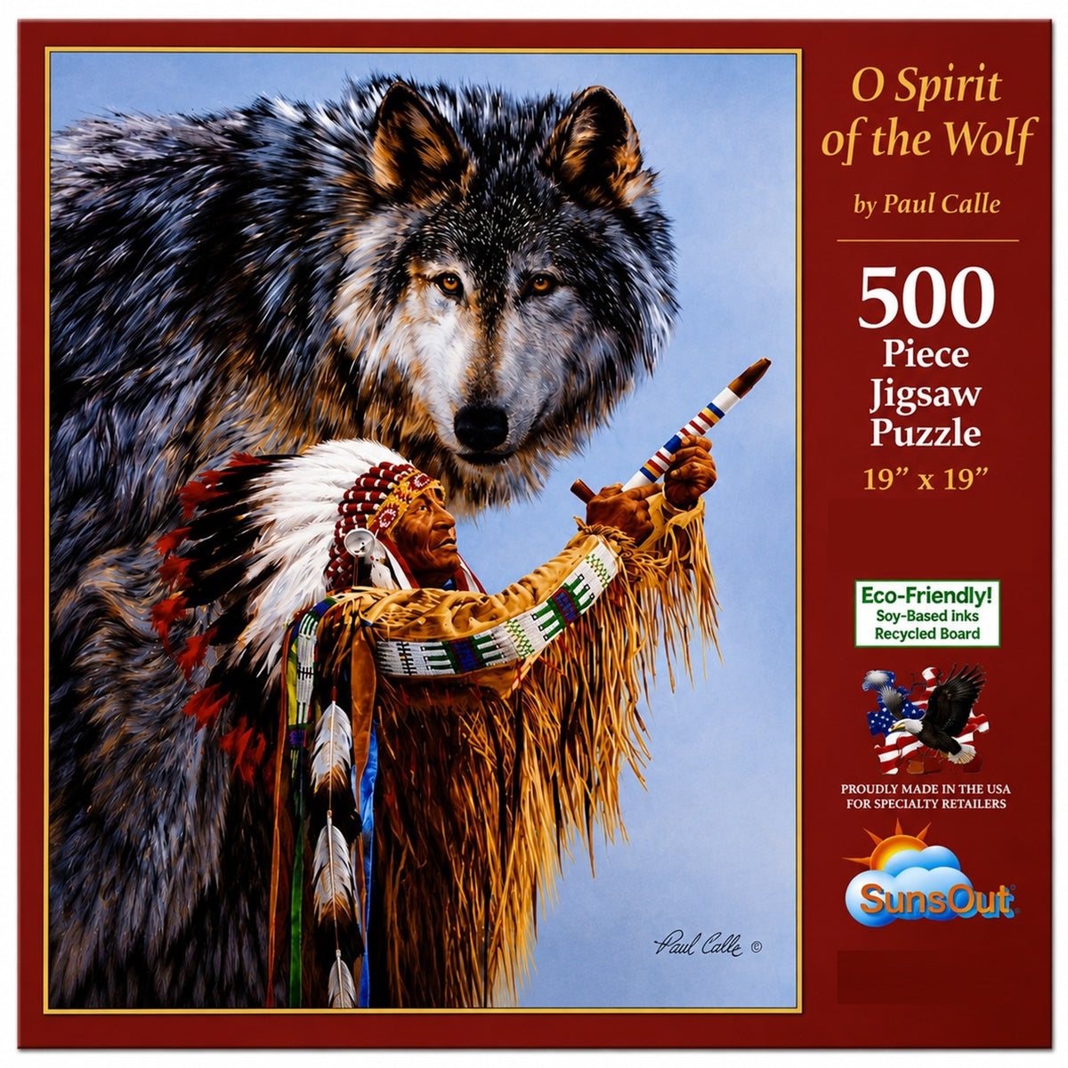 O Spirit of the Wolf 500 pc  Jigsaw Puzzle 49718