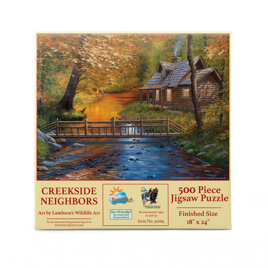 Creekside Neighbors 500 pc  Jigsaw Puzzle 50169