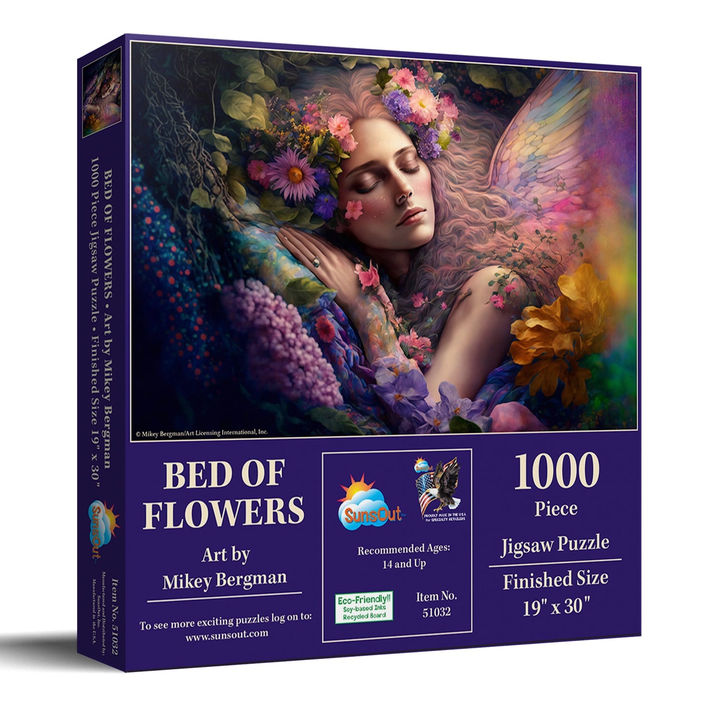 Bed of Flowers 1000 pc  Jigsaw Puzzle 51032