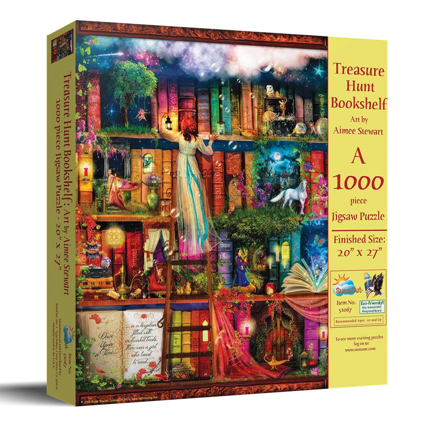 Treasure Hunt Bookshelf 1000 pc  Jigsaw Puzzle 51067