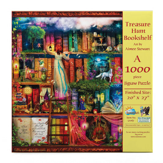 Treasure Hunt Bookshelf 1000 pc  Jigsaw Puzzle 51067