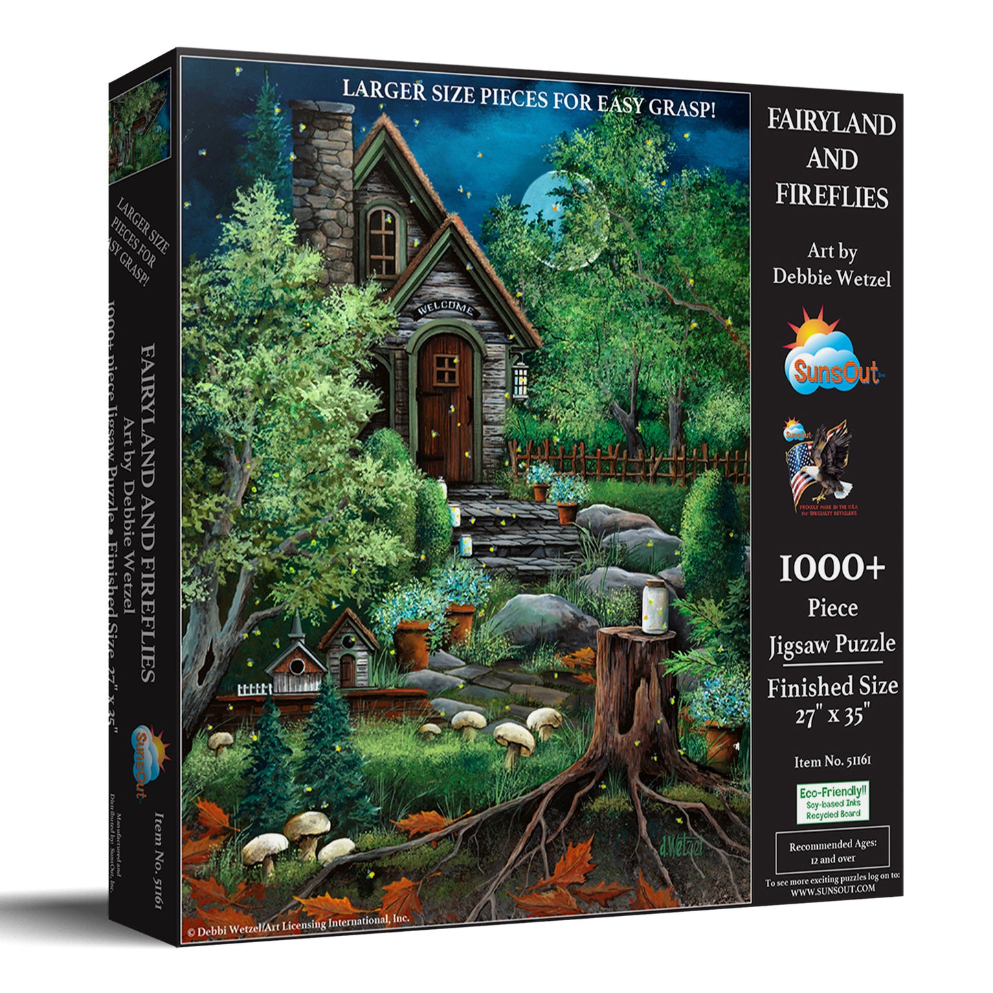 Fairyland and Fireflies 1000 pc Large Pieces Jigsaw Puzzle 51161