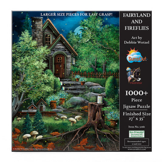 Fairyland and Fireflies 1000 pc Large Pieces Jigsaw Puzzle 51161