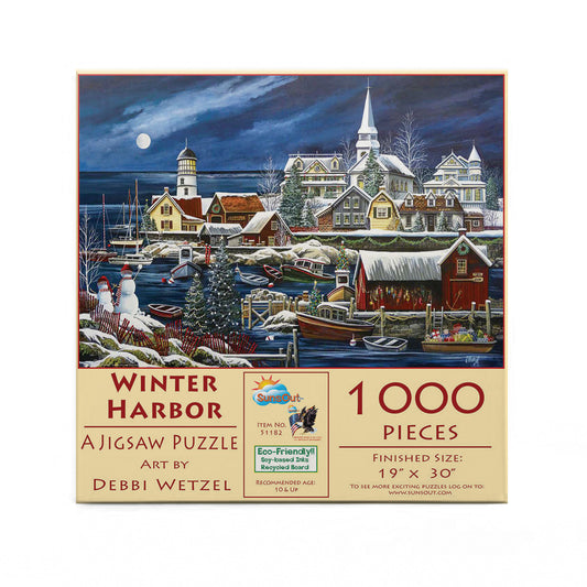 Winter Harbor 1000 pc  Jigsaw Puzzle 51182