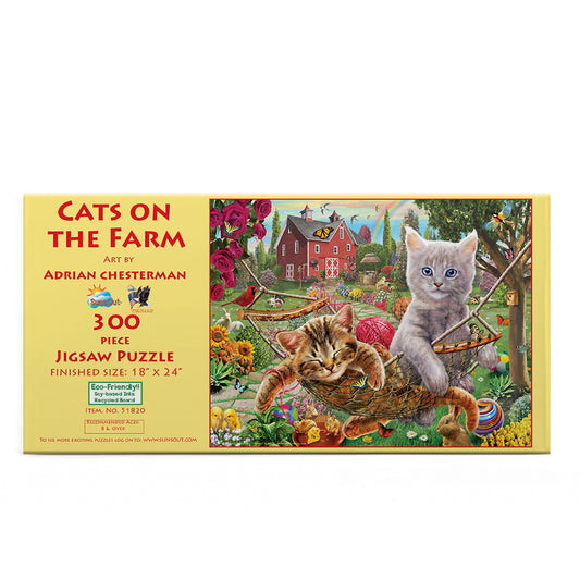 Cats on the Farm 300 pc  Jigsaw Puzzle 51820