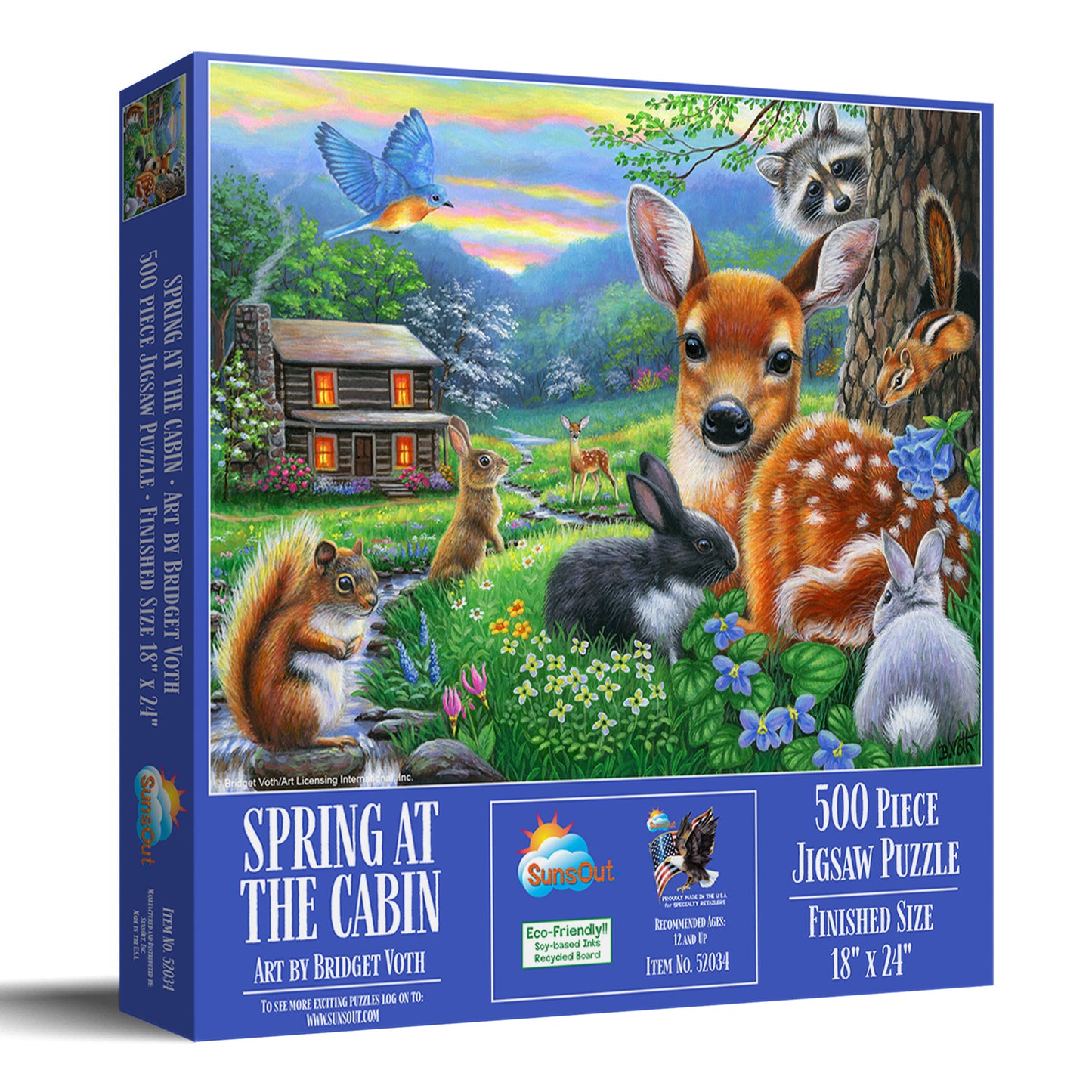 Spring at the Cabin 500 pc  Jigsaw Puzzle 52034