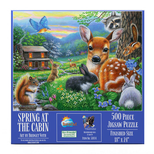 Spring at the Cabin 500 pc  Jigsaw Puzzle 52034