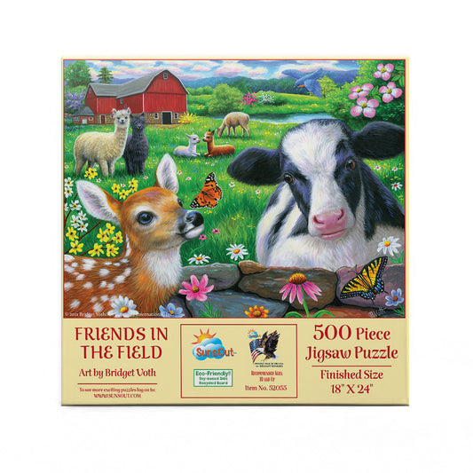 Friends in the Field 500 pc  Jigsaw Puzzle 52055