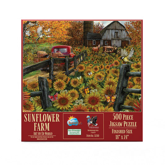 Sunflower Farm 500 pc  Jigsaw Puzzle 52310