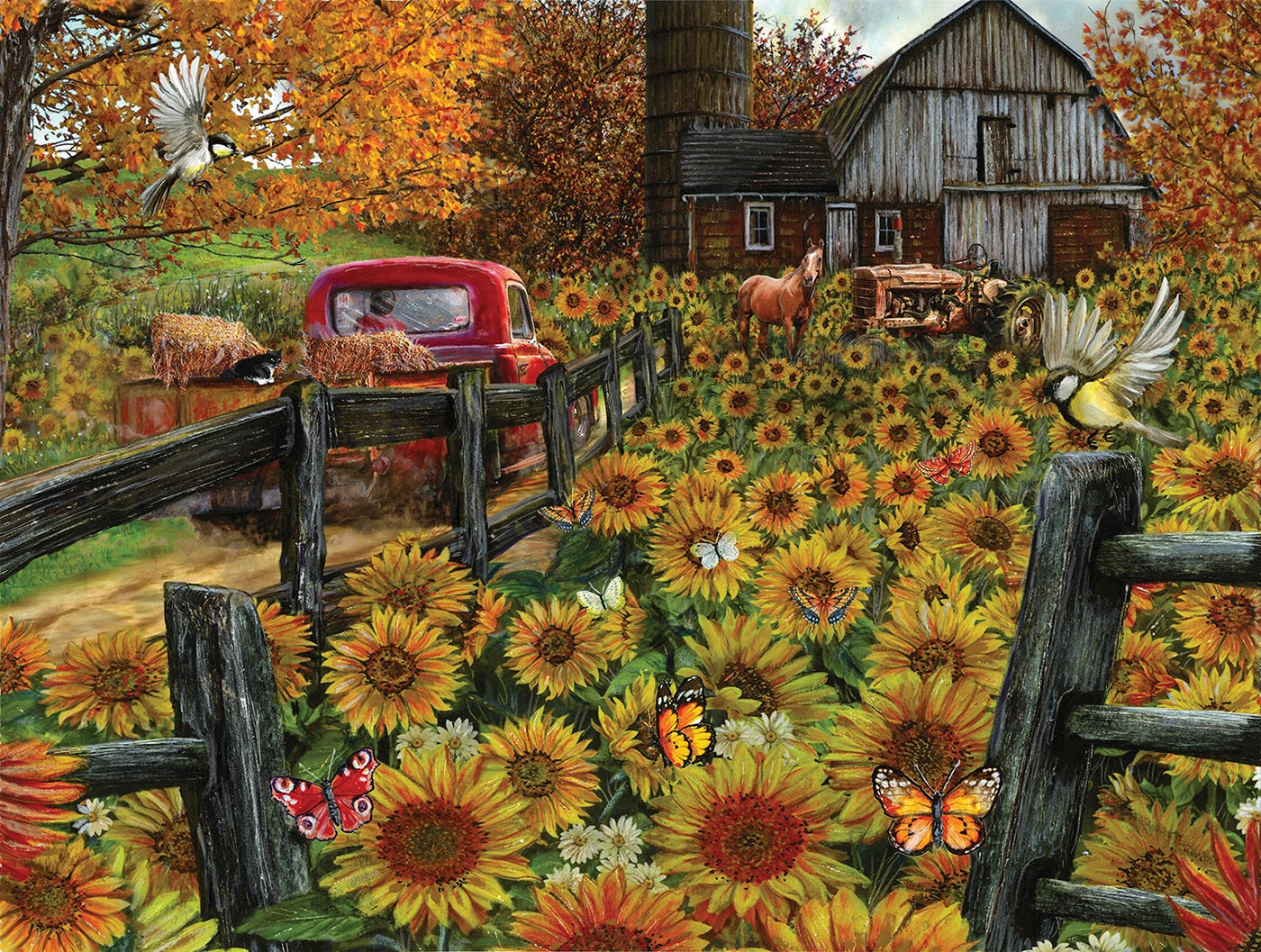 Sunflower Farm 500 pc  Jigsaw Puzzle 52310