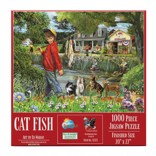 Cat Fish 1000 pc  Jigsaw Puzzle 52323