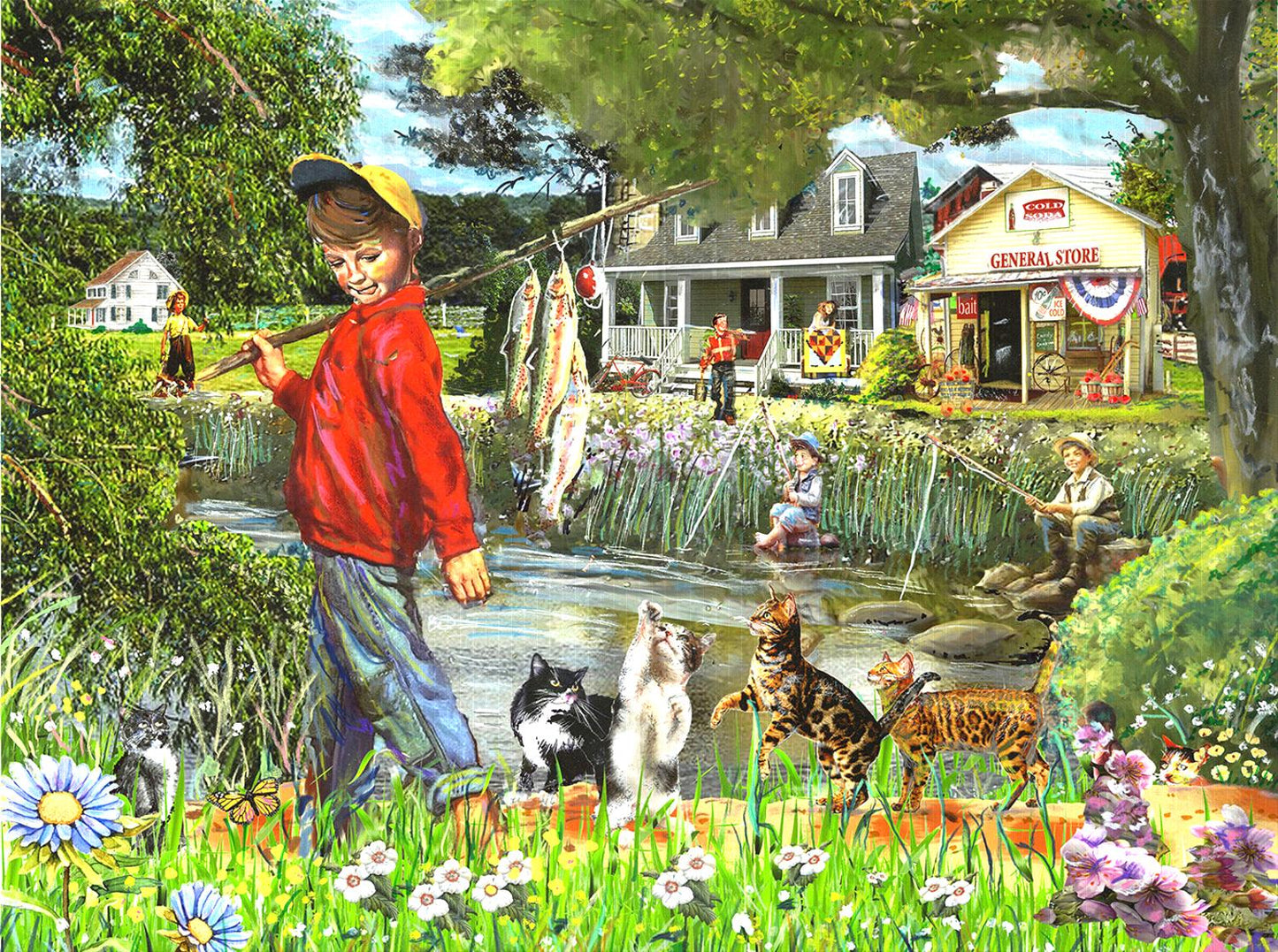 Cat Fish 1000 pc  Jigsaw Puzzle 52323