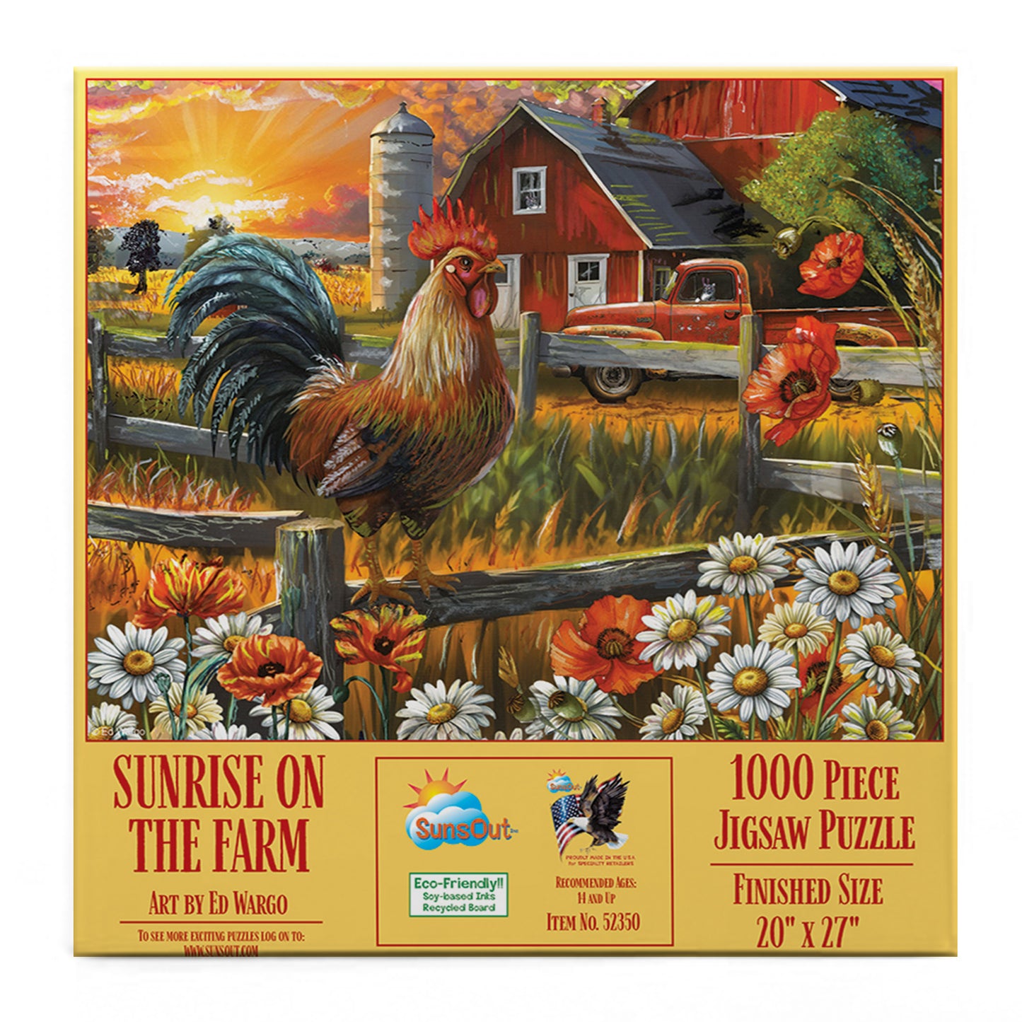 Sunsrise on the Farm 1000 pc  Jigsaw Puzzle 52350
