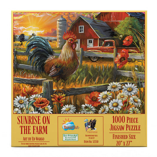 Sunsrise on the Farm 1000 pc  Jigsaw Puzzle 52350