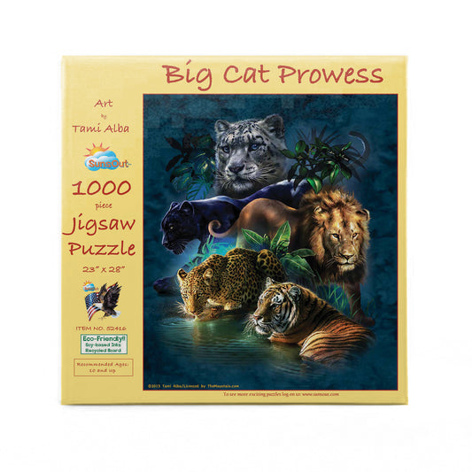 Big Cat Prowess 1000 pc  Jigsaw Puzzle 52416
