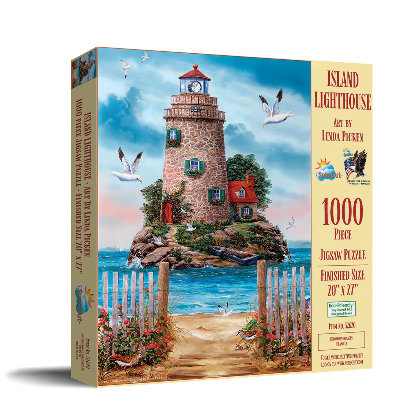 Island Lighthouse 1000 pc  Jigsaw Puzzle 52620