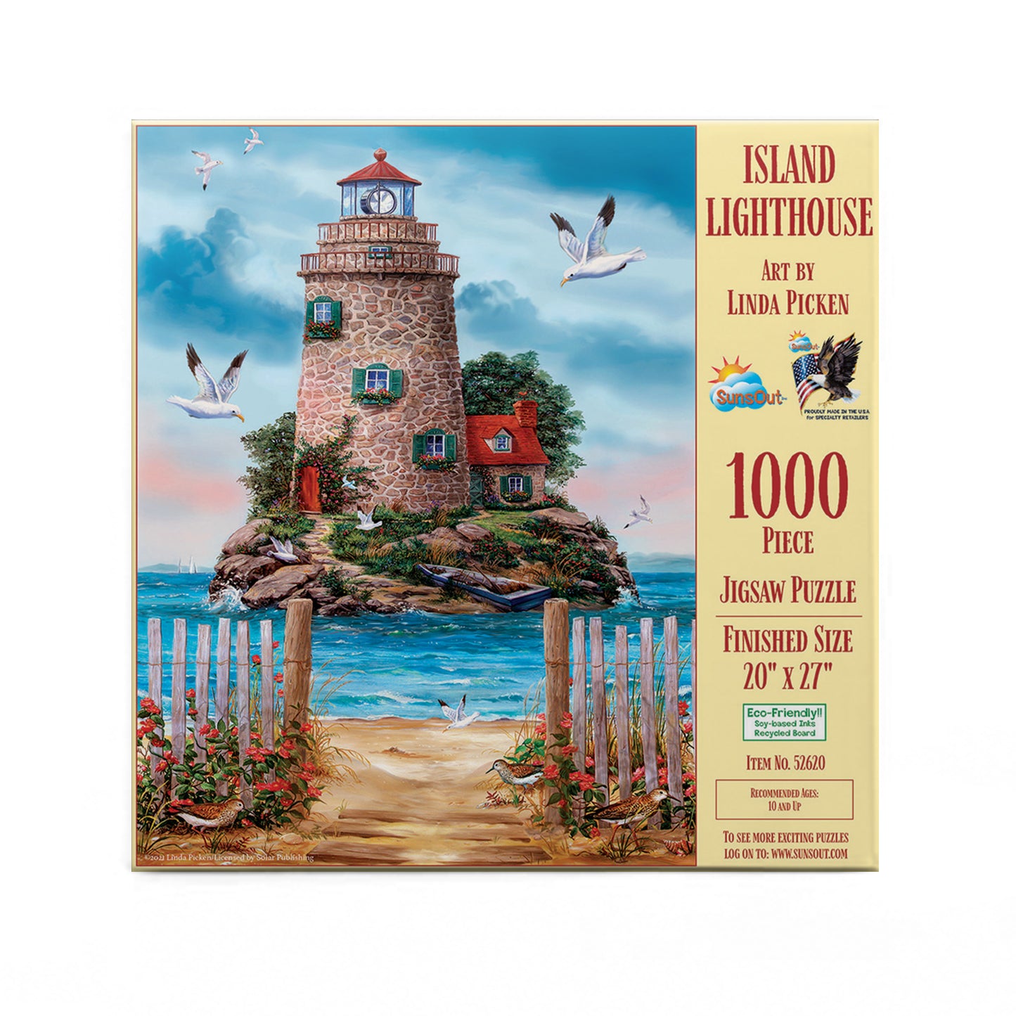 Island Lighthouse 1000 pc  Jigsaw Puzzle 52620