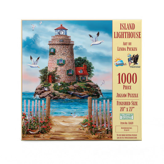Island Lighthouse 1000 pc  Jigsaw Puzzle 52620