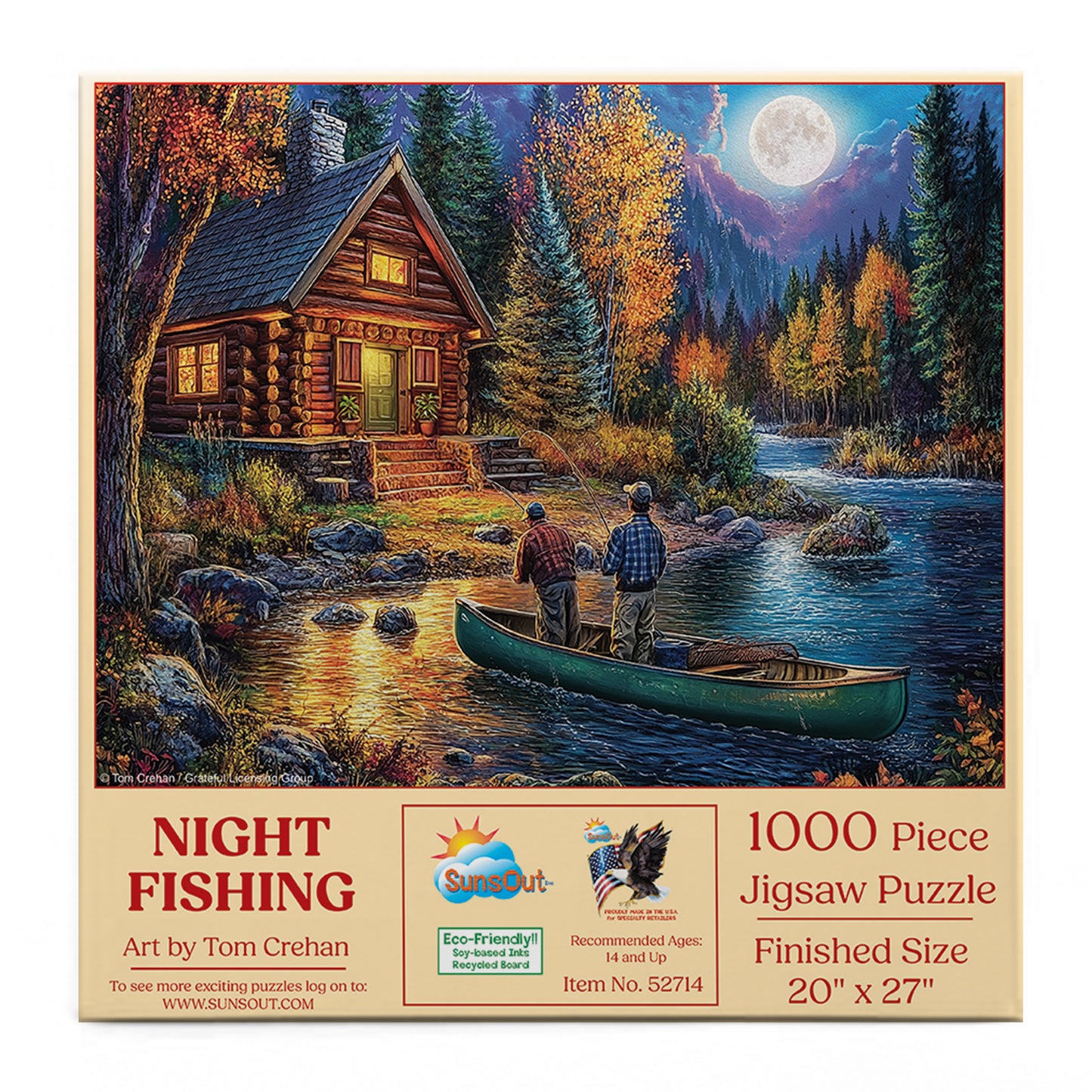 Night Fishing 1000 pc  Jigsaw Puzzle 52714