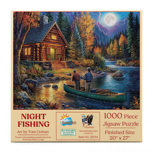 Night Fishing 1000 pc  Jigsaw Puzzle 52714