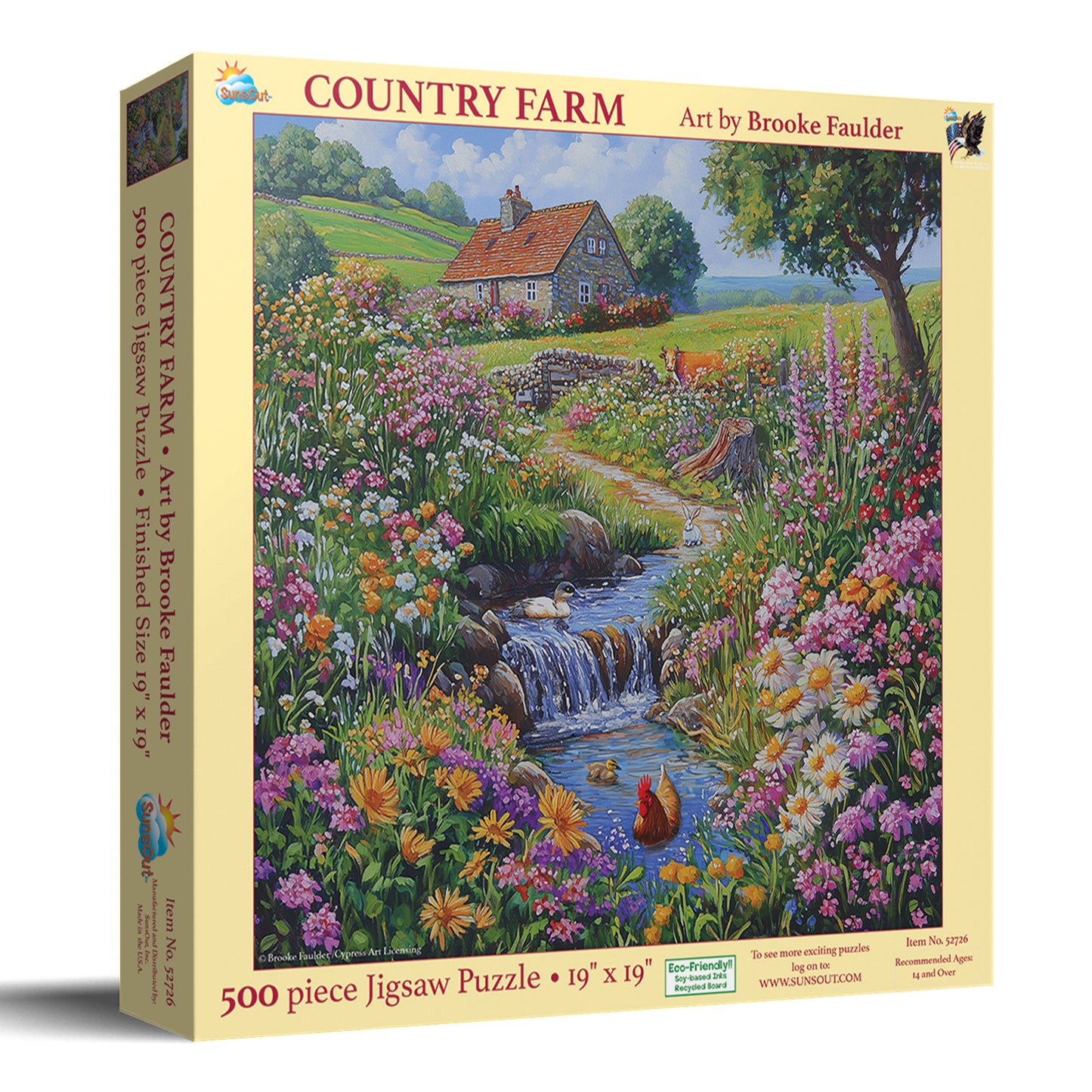Country Farm 500 pc  Jigsaw Puzzle 52726