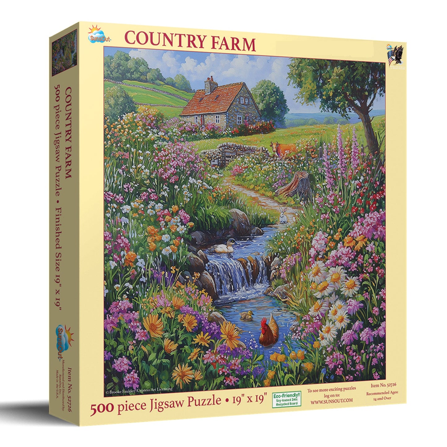 Country Farm 500 pc  Jigsaw Puzzle 52726