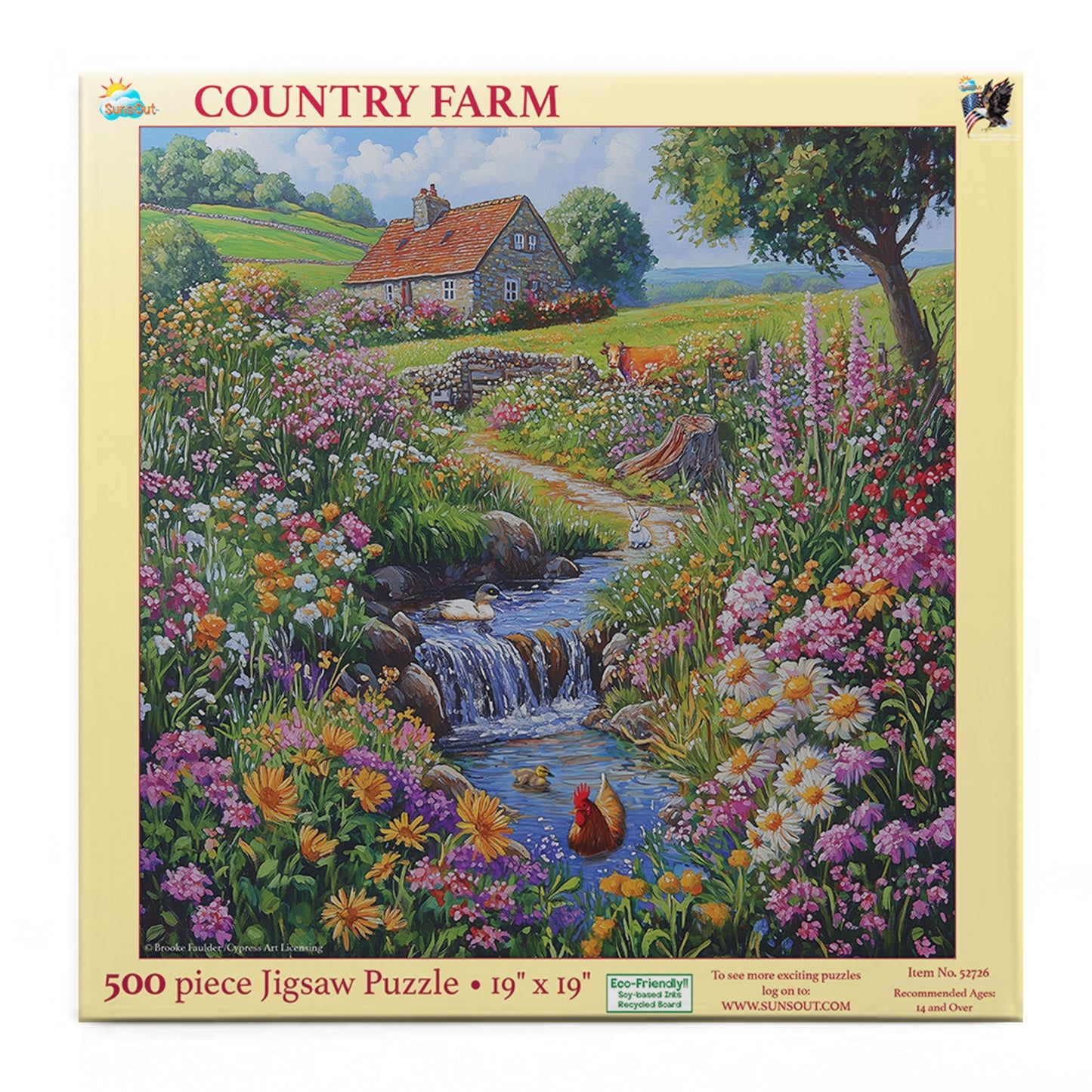 Country Farm 500 pc  Jigsaw Puzzle 52726