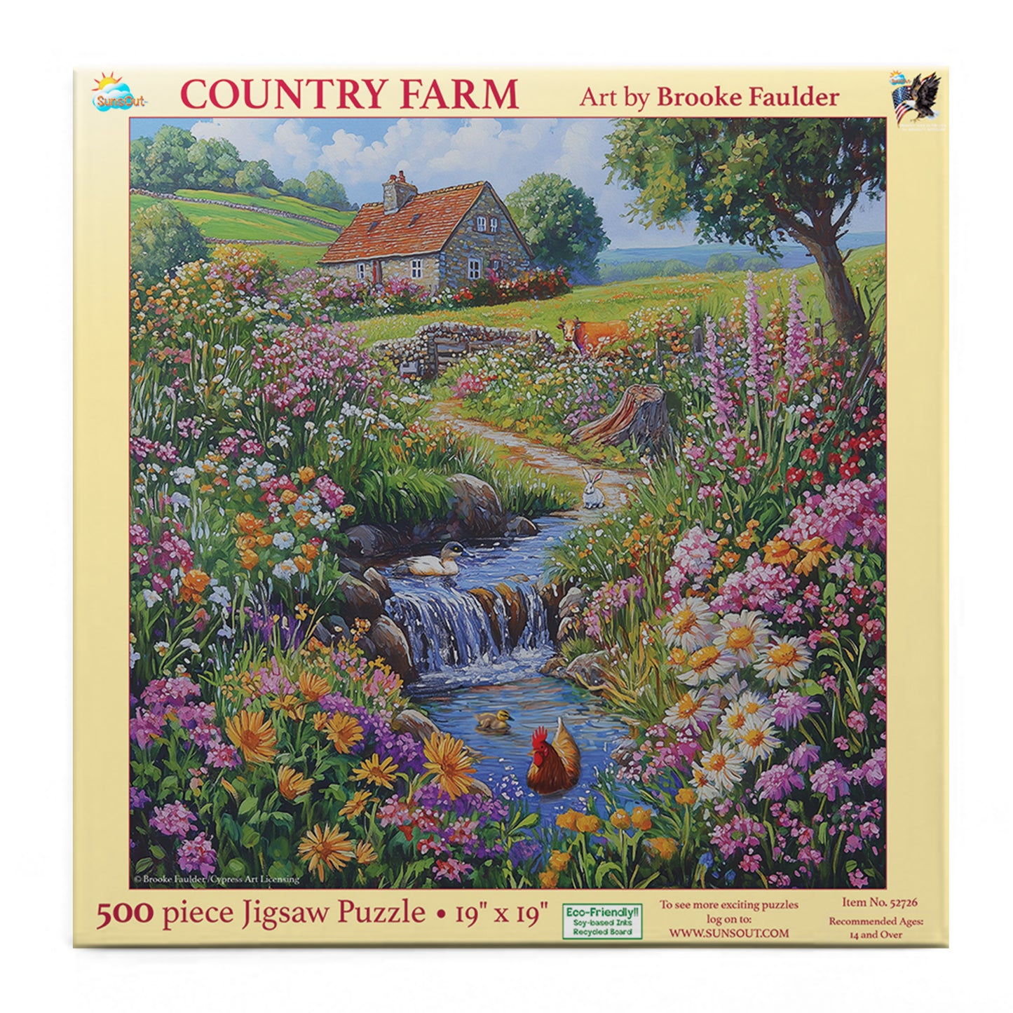 Country Farm 500 pc  Jigsaw Puzzle 52726