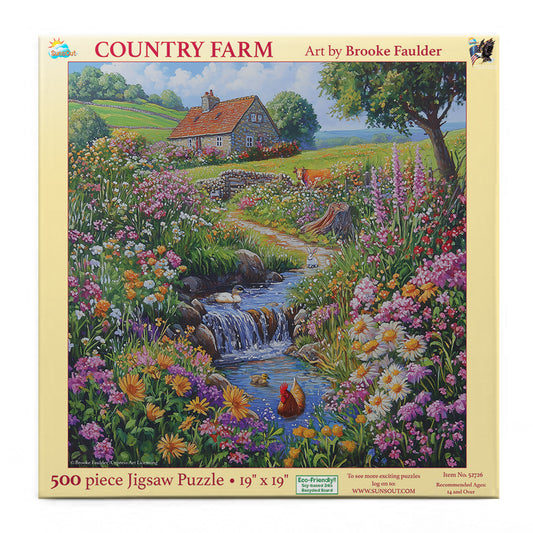 Country Farm 500 pc  Jigsaw Puzzle 52726