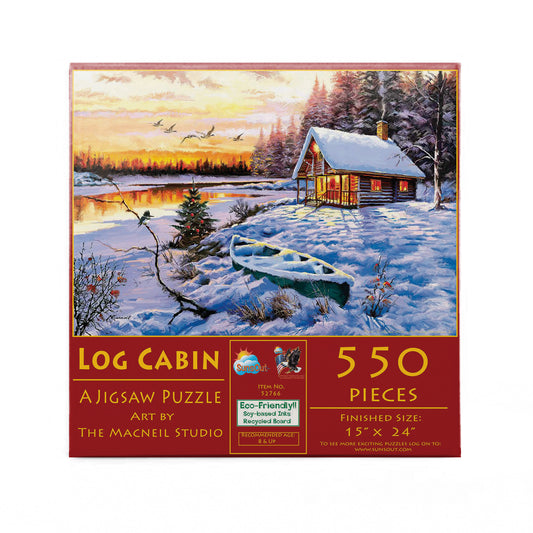 Log Cabin 550 pc  Jigsaw Puzzle 52766