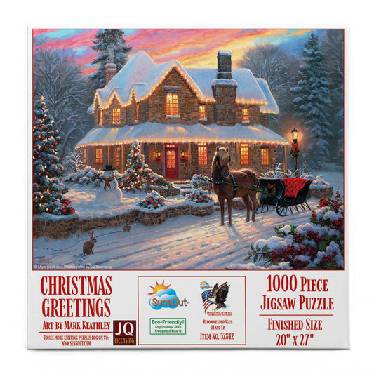 Christmas Greetings 1000 pc  Jigsaw Puzzle 52842