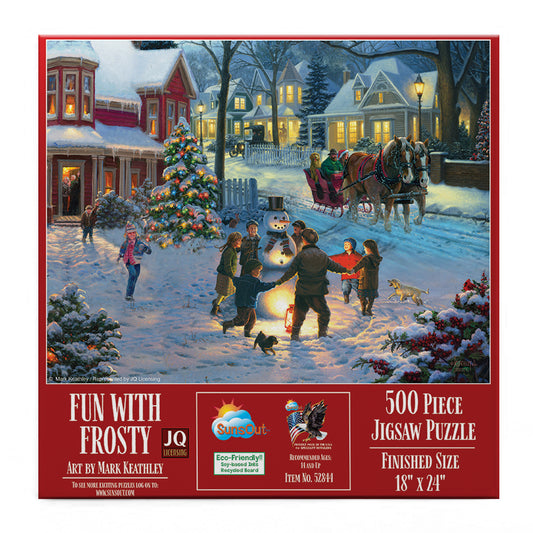 Fun with Frosty 500 pc  Jigsaw Puzzle 52844
