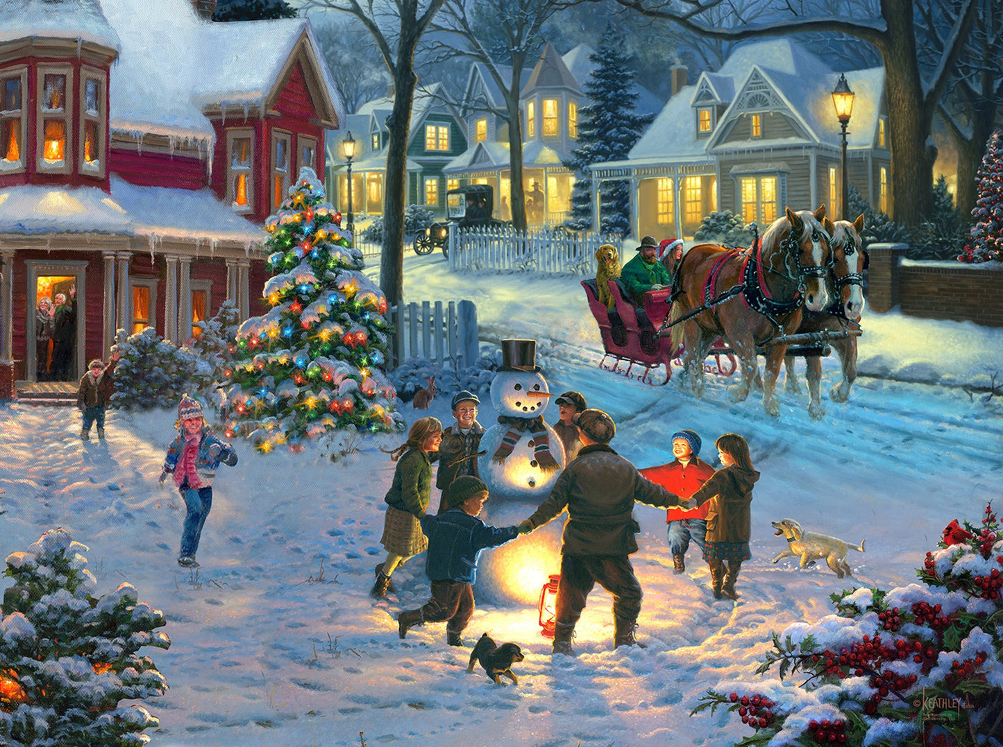 Fun with Frosty 500 pc  Jigsaw Puzzle 52844