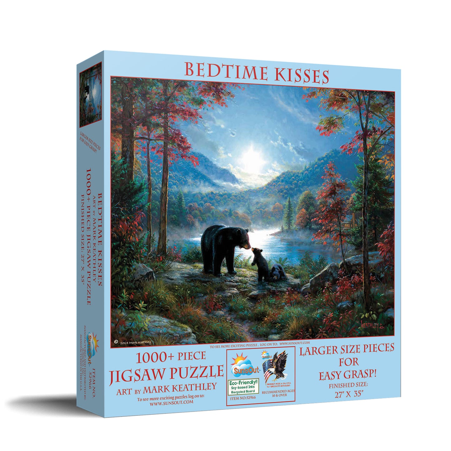 Bedtime Kisses 1000 pc Large Pieces Jigsaw Puzzle 52966