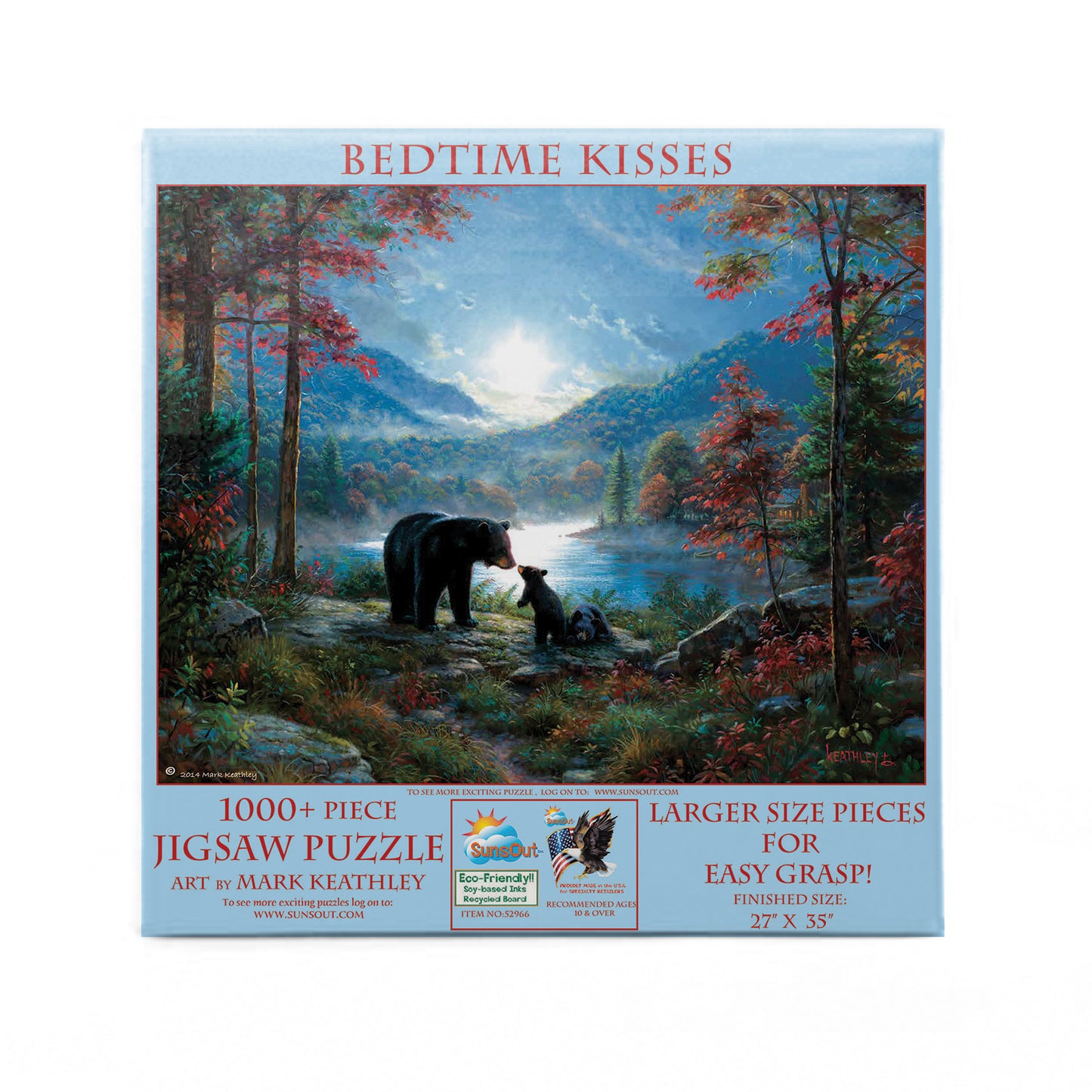 Bedtime Kisses 1000 pc Large Pieces Jigsaw Puzzle 52966