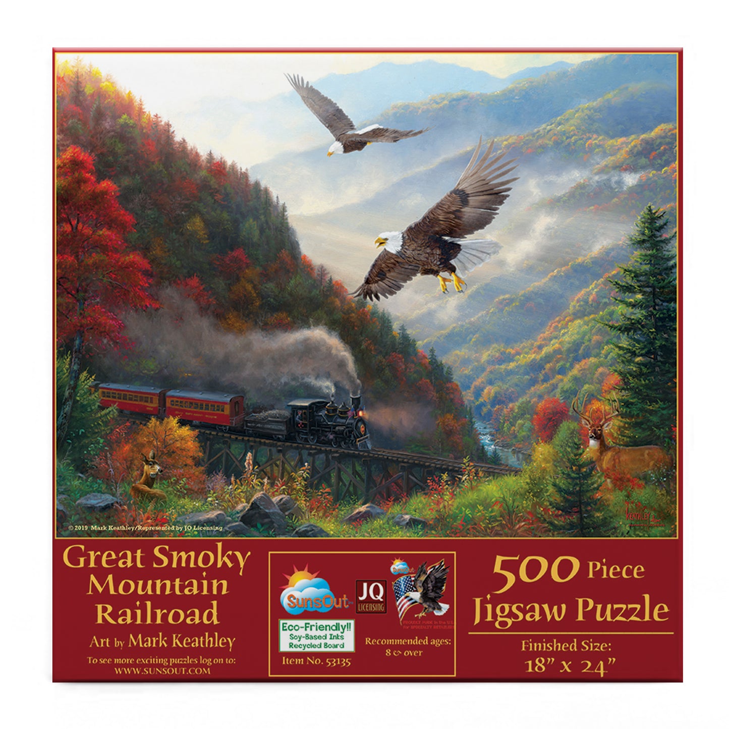 Great Smoky Mountain Railroad 500 pc  Jigsaw Puzzle 53135