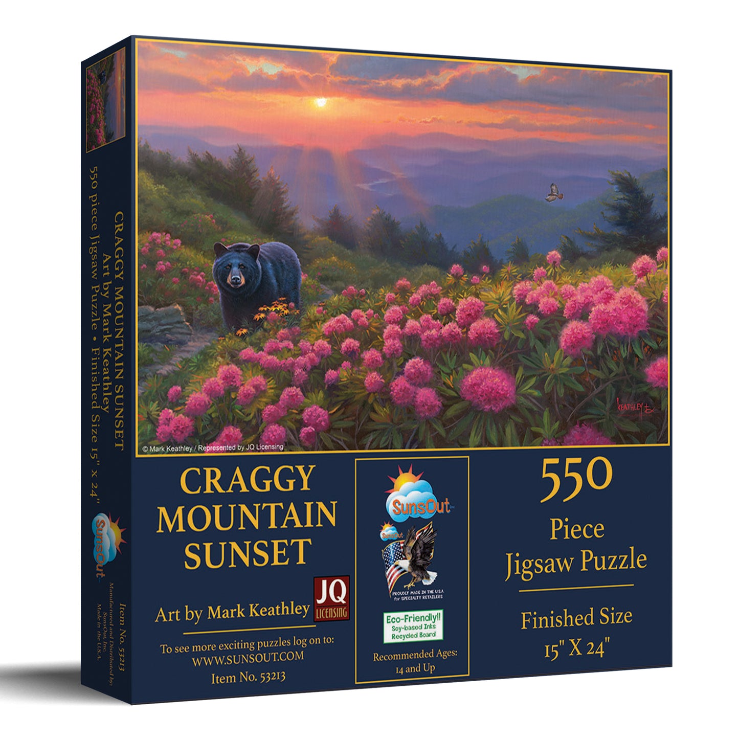 Craggy Mountain Sunset 550 pc  Jigsaw Puzzle 53213