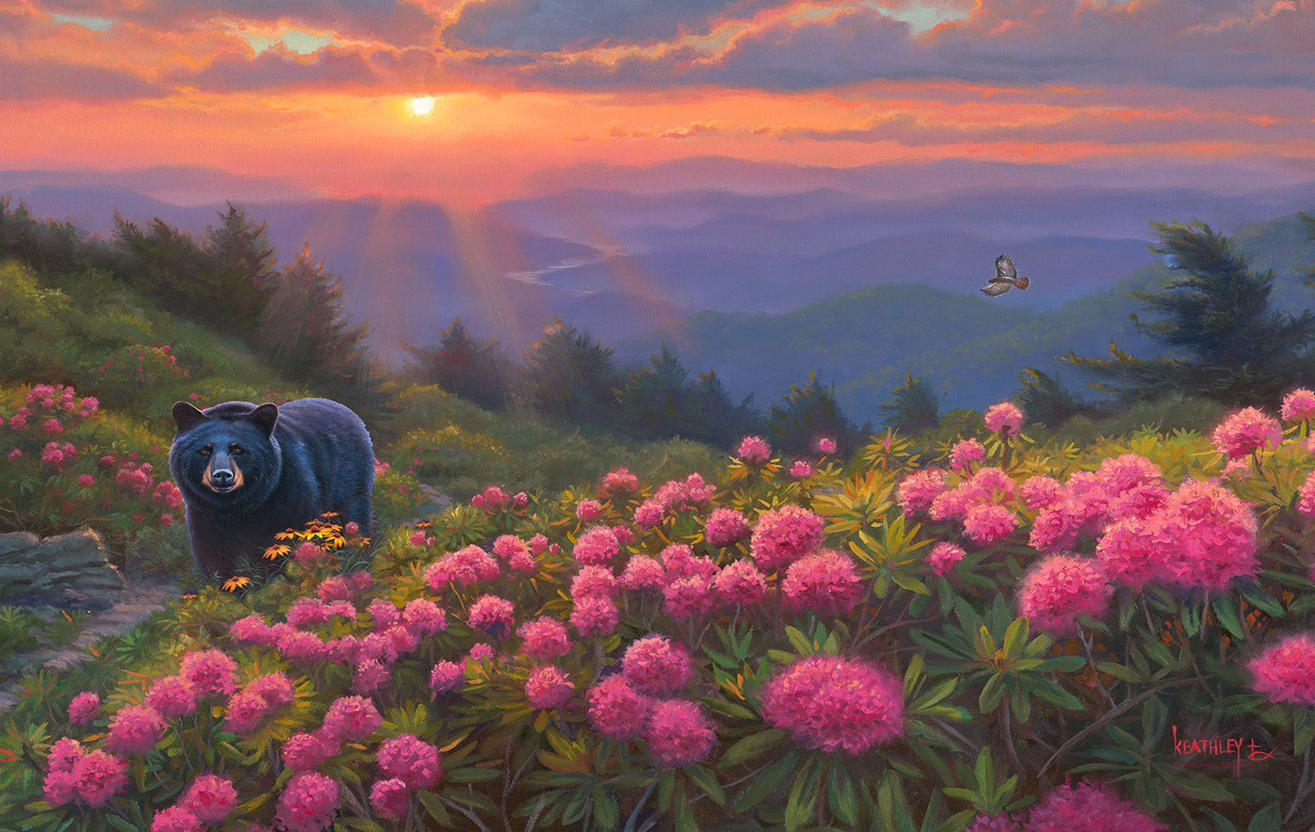 Craggy Mountain Sunset 550 pc  Jigsaw Puzzle 53213